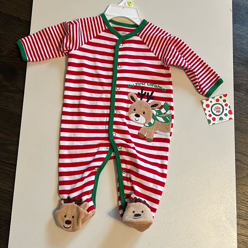 Adorable 3 month My First Christmas outfit.